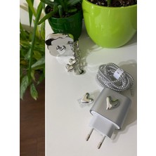 Puli Apple iPhone 3. Nesil Kulaklık KILIFI_18W/20W Uyumlu Şarj Kablosu Ucu ve Şarj Başlığı Kılıfı