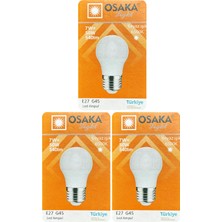 Osaka (3 adet) 7W (50W) Beyaz IŞIK E27 DUYLU (Kalın Duy) LED Ampul