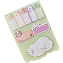 Sevimli Figürler Postit Post-It Seti Yapışkanlı Not Kağıdı 1 Adet