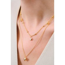 Aurrari Gold 2'li Kalpli Kolye
