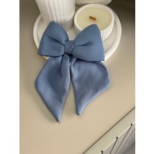 SP Accessories Açık Mavi Klipsli Fiyonk Kurdele Toka