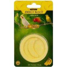 Gold Wings Premium Kuşlar Için Enerji Bloğu Gaga Taşı Muzlu