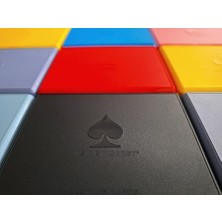 Angora Kem Kutulu Plastik Iskambil Oyun Kartı Çift Deste - Plastic Playing Cards Double Deck (Siyah)
