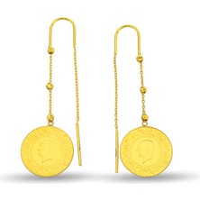 Pirnus Diamond Altın Çeyrekli Küpe gramı :5,32