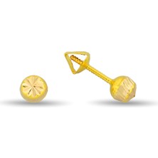 Pirnus Diamond Altın Top Küpe gramı :0,48