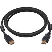 Gabble HDMI Kablosu 1.5mt Gold 3D 4K Örgülü Filtreli Gabble GAB-015