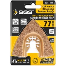 SGS1881 - Multi Tools Çok Amaçlı Raspalama Zımparalama Aparatı Karbür Uç 77MM