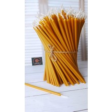 (25 Adet) Balmumu Mum Petekoğlu Dilek Mumu Doğal Petek Ince Uzun Parti Nişan Düğün Ritüel Doğum Günü Mum