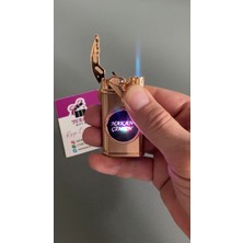 Tercih Gift Box Luxury Kişiye Özel Baskı LED Işıklı Yanıp Söner Turbo Metal Çakmak 1 Adet