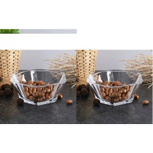 Paşabahçe Nude Reflection Serisi Kristal Cam Kase Çerezlik Sunumluk 2 Adet 16 cm