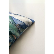 Radora 2 Adet Van Gogh Saint Rémy Temalı Çift Taraf Dijital Baskılı Fermuarlı 2’li Kırlent Kılıfı