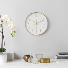 Jankig Duvar Saati, Altın Rengi, 30 cm