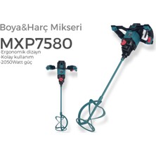 Max Extra MXP7580 Profesyonel Elektrikli Boya Harç Karıştırma Mikseri Makinası 2050 Watt