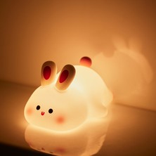 De Beers Sevimli Axolotl Gece Lambası Çocuk Odası Tavşan Hayvan Silikon Bebek Odası Uyku Lambası Dokunmatik Kontrol Gece Lambaları Bebek Hediyeleri Için (Yurt Dışından)