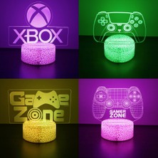 De Beers Neon Gamer 3D Lamba LED Gece Lambası Oyun Kurulumu Rgb Çocuk Lambaları Oyuncu Odası Dekorasyonu Yatak Odası Masa Lambası Kişiselleştirilmiş Hediyeler (Yurt Dışından)