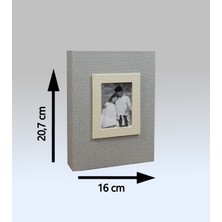 NRCN Fotoğraf Albümü 13x18 cm 100'lük Koton Desenli Vizon