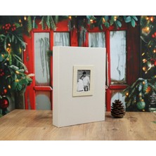 NRCN Fotoğraf Albümü 13x18 cm 200'lük Koton Desenli Krem