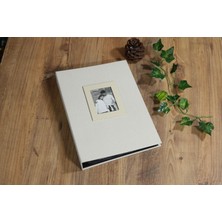 NRCN Fotoğraf Albümü 13x18 cm 200'lük Koton Desenli Krem