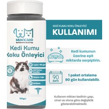 Kedi Kumu Koku Önleyici- Kedi Kumu Aktif Karbon - Kedi Kumu Tuvalet Koku Giderici Parfümsüz 150 gr