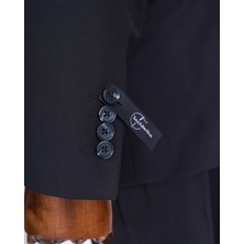 Regular Fit Takım Elbise Gömlek Kemer Kravat Set Siyah T13590
