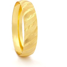 FerizZ İmitasyon Bilezik Altın Kaplama 1.5 cm Rüzgar Model BLZ-3090