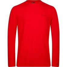 The North Face 2AS Vernon Erkek Uzun Kol Viloft T-Shirt Kırmızı
