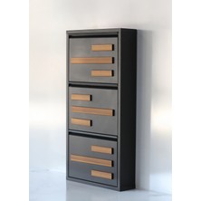 Formet 3 Raflı Mdf Dekorlu Metal Ayakkabılık