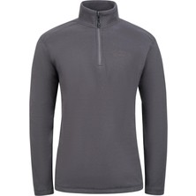 2AS Cedric Erkek Yarım Fermuarlı Ince Polar Sweatshirt Antrasit