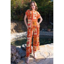 Vienetta Somon Kadın Yarasa Kol Pantolon Takım