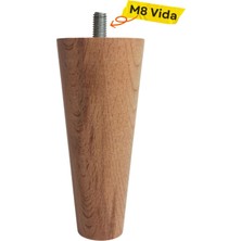 Luxury 5X5X10CM Ahşap Konik Ayak, Baza Ayağı, Koltuk Ayağı, Tv Ünitesi, Dolap Yükseltici 4lü 1 Adet