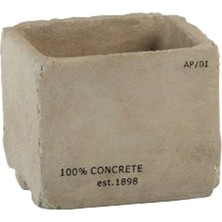 DİKDÖRTGEN BETON SAKSI / 9 CM