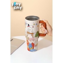 Vagonlife Dıller Quencher Cup 1200 ml Pipetli/rahat Içim Kulplu Paslanmaz Çelik Termos -FFDILLERD9222