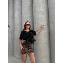 Ithal Süprem Kumaş Organze Tül Detaylı Tasarım Tshirt