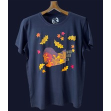 Modrenza Regular Bisiklet Yaka Baskılı T-Shirt