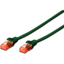 Cat 6 U-Utp Patch Cord, Cu, Lszh Awg 26/7, Length 0.25 M, Color Green