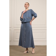 FTZ Women Kadın Cupra Etekli Takım  İndigo 31063