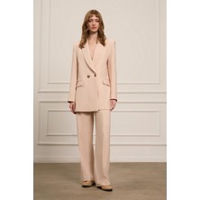 FTZ Women Kadın Blazer Takım  Beige 31065