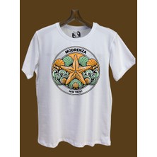 Modrenza Regular Bisiklet Yaka Baskılı T-Shirt