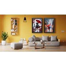 Duvar Ev Ofis Dekorasyonu Için 40×60 2’li Çerçeveli Tablo Seti