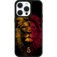 Galatasaray iPhone 15 Pro Max Uyumlu Galatasaray Sarı Kırmızı Parçalı Aslan Lisanslı Telefon Kılıfı