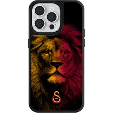 Galatasaray iPhone 13 Pro Uyumlu Galatasaray Sarı Kırmızı Parçalı Aslan Lisanslı Telefon Kılıfı