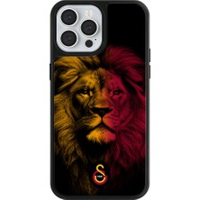 Galatasaray iPhone 13 Pro Max Uyumlu Galatasaray Sarı Kırmızı Parçalı Aslan Lisanslı Telefon Kılıfı