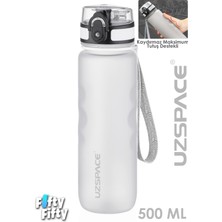 Uzspace 500 ml Kaydırmaz Maksimum Tutuş Destekli Tritan Su Matarası -FFUZ1215NEW