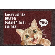 Mcreative Tasarımlı Dekoratif Kapı Önü Paspas, Dış Mekan/ev Içi/banyo/mutfak/yatak Odası/giriş Paspasları (Patilerinizi Siliniz, 45 x 70)