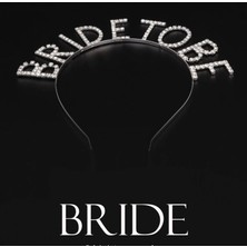 Kristal Taşlı Gümüş Renk Bride To Be Gelin Tacı (4887)