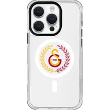 Galatasaray iPhone 16 Pro Uyumlu Galatasaray Yaprak Arma Magsafe Lisanslı Telefon Kılıfı