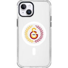 Galatasaray iPhone 14 Uyumlu Galatasaray Yaprak Arma Magsafe Lisanslı Telefon Kılıfı