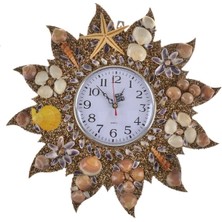 Renkli Duvar Saatleri,doğal Deniz Kabuklarından Quartz Marka Sessiz Mekanizma Yılbaşı Yeniyıl Hediy