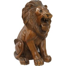 Viberia Ahşap Aslan Figürü 50  cm