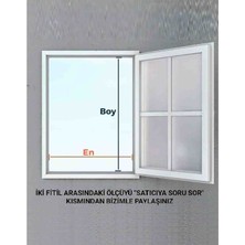 Menteşeli Kapı Sinekliği Beyaz (En: 0-90 Cm. Boy: 0-210 Cm) Istenilen Ölçüde